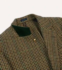 Brown And Green Check Tweed Games Blazer Mk. VII -Drakes Shop DR2A2H22990 01303 8