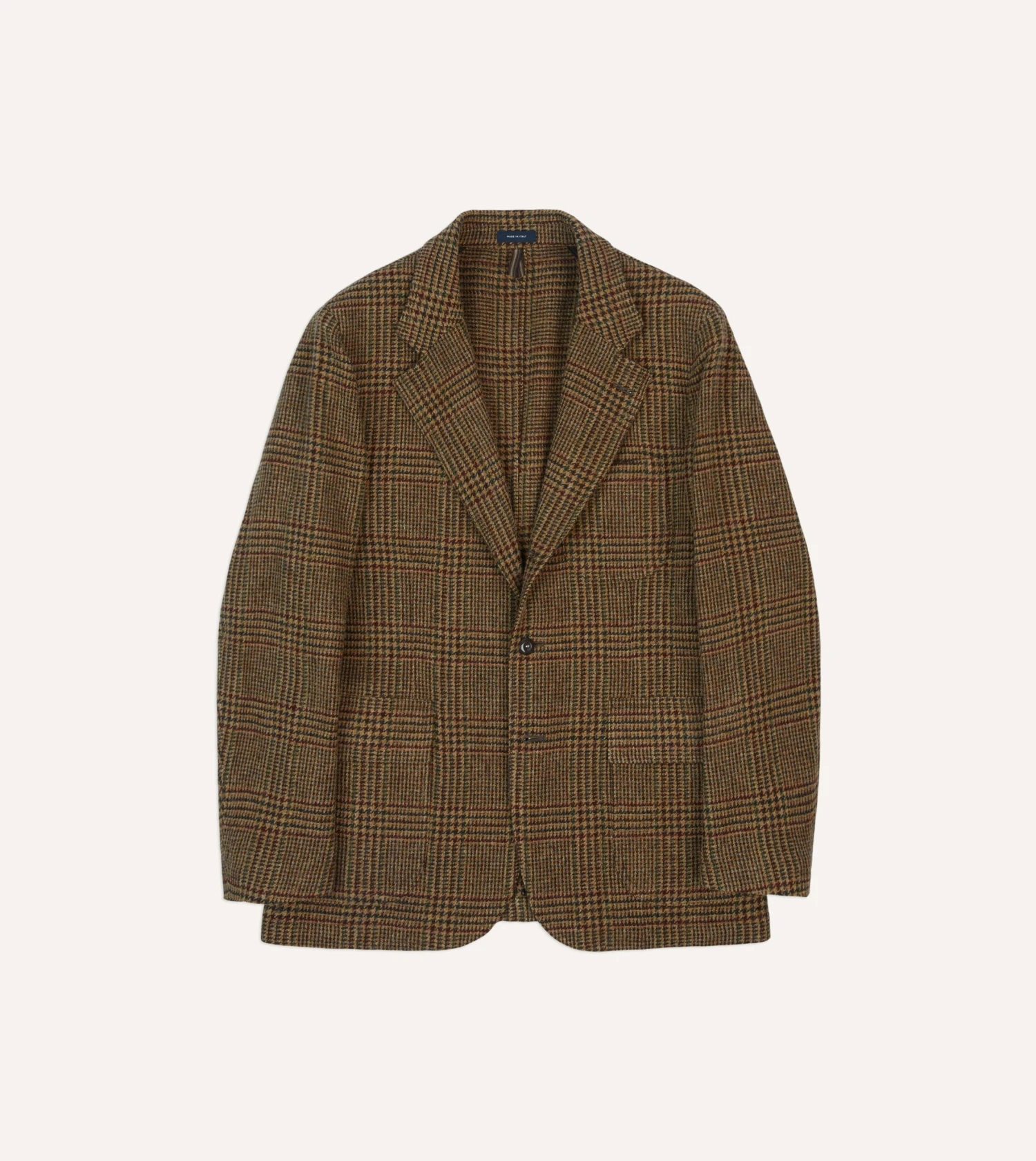 Brown And Red Prince Of Wales Check Tweed Games Blazer Mk. VII 3 Brown And Red Prince Of Wales Check Tweed Games Blazer Mk. VII