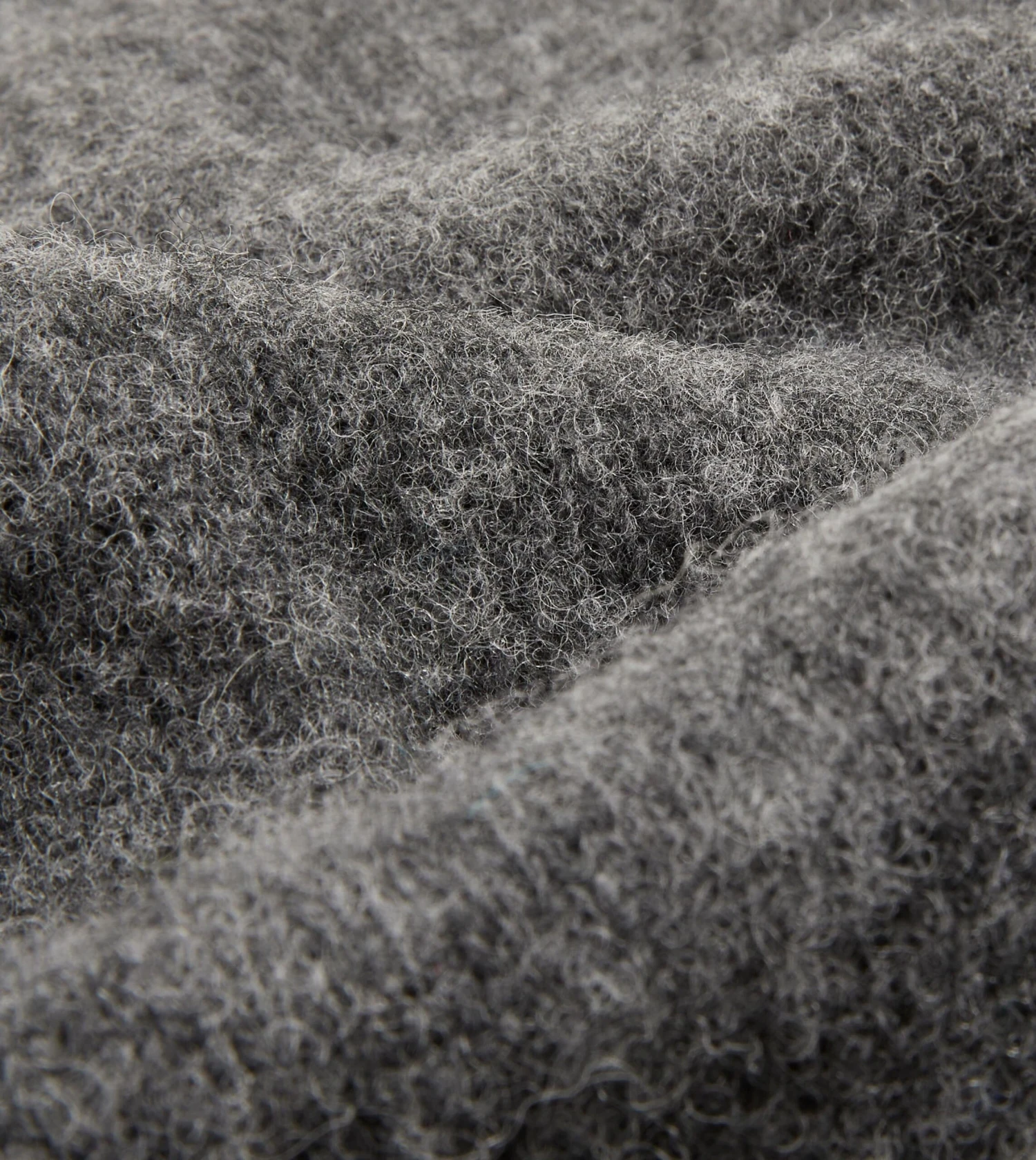 Charcoal Brushed Shetland Crew Neck Jumper 4 Charcoal Brushed Shetland Crew Neck Jumper - Image 2