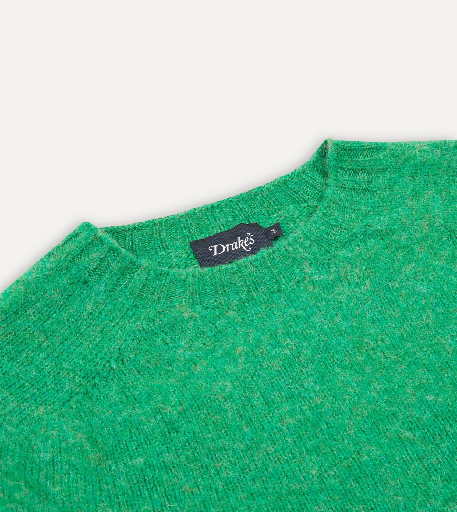 Green Brushed Shetland Crew Neck Jumper 5 Green Brushed Shetland Crew Neck Jumper - Image 3