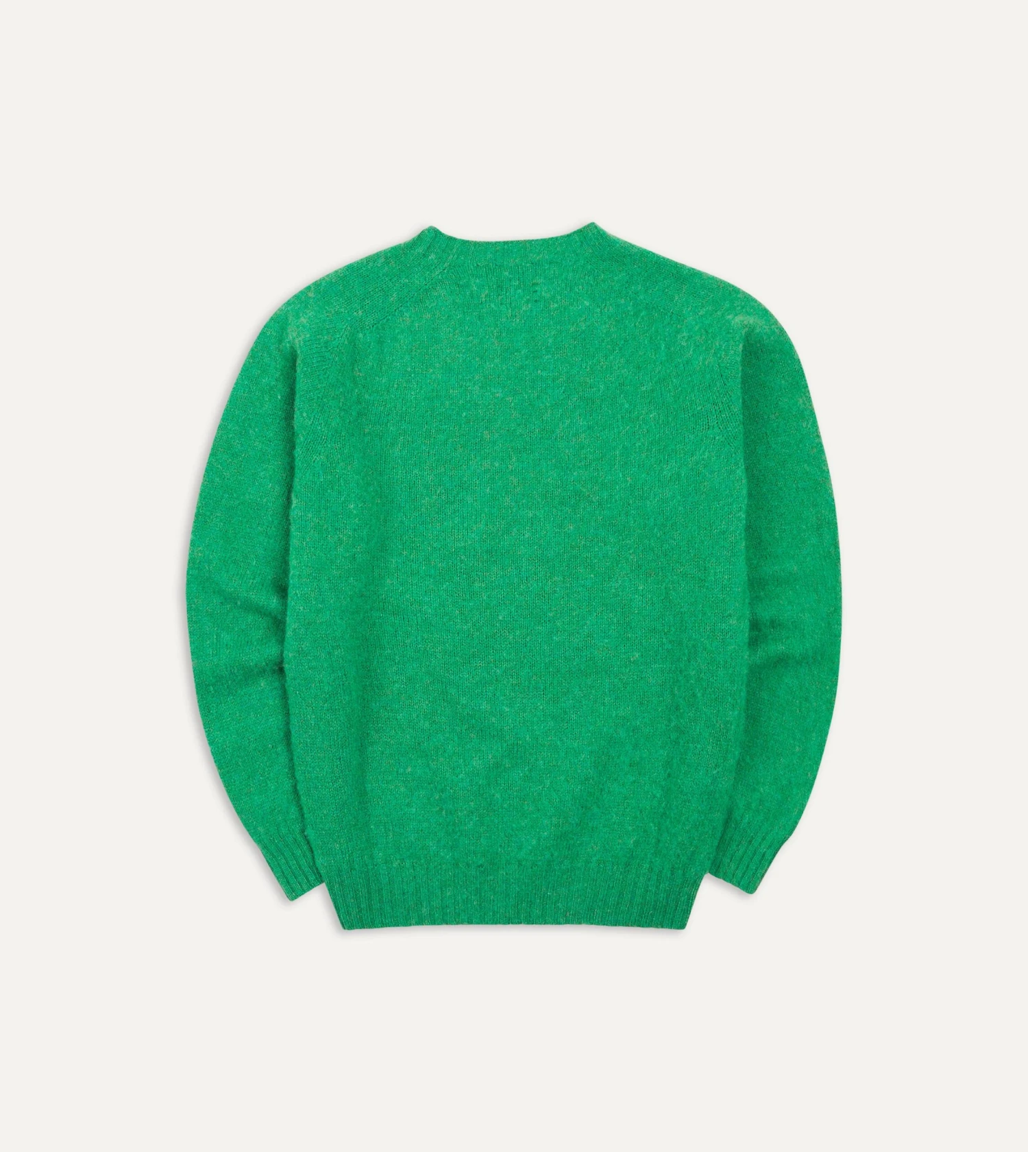 Green Brushed Shetland Crew Neck Jumper 7 Green Brushed Shetland Crew Neck Jumper - Image 5
