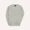 Stone Brushed Shetland Crew Neck Jumper -Drakes Shop DR2A3A21501 15600 1
