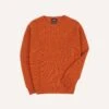 Rust Brushed Shetland Crew Neck Jumper 2 Rust Brushed Shetland Crew Neck Jumper -Drakes Shop DR2A3A21501 20800 1