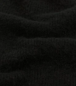 Black Brushed Shetland Crew Neck Jumper -Drakes Shop DR2A3A21501 23100 2