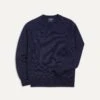 Navy Merino Crew Neck Jumper -Drakes Shop DR2A3A21505 01250 1