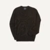Black Merino Crew Neck Jumper 2 Black Merino Crew Neck Jumper -Drakes Shop DR2A3A21505 05100 1 LR
