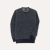 Norwegian Birdseye Wool Alpaca Crew Neck Jumper 1 Norwegian Birdseye Wool Alpaca Crew Neck Jumper -Drakes Shop DR2A3A22563 01250 1