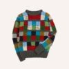 Chamula For Drake's Patchwork Merino Jumper -Drakes Shop DR2A3A22809 01663 1
