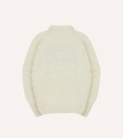 Chamula For Drake's Ecru Flag Merino Jumper 11 Chamula For Drake's Ecru Flag Merino Jumper -Drakes Shop DR2A3A23644 01000 5