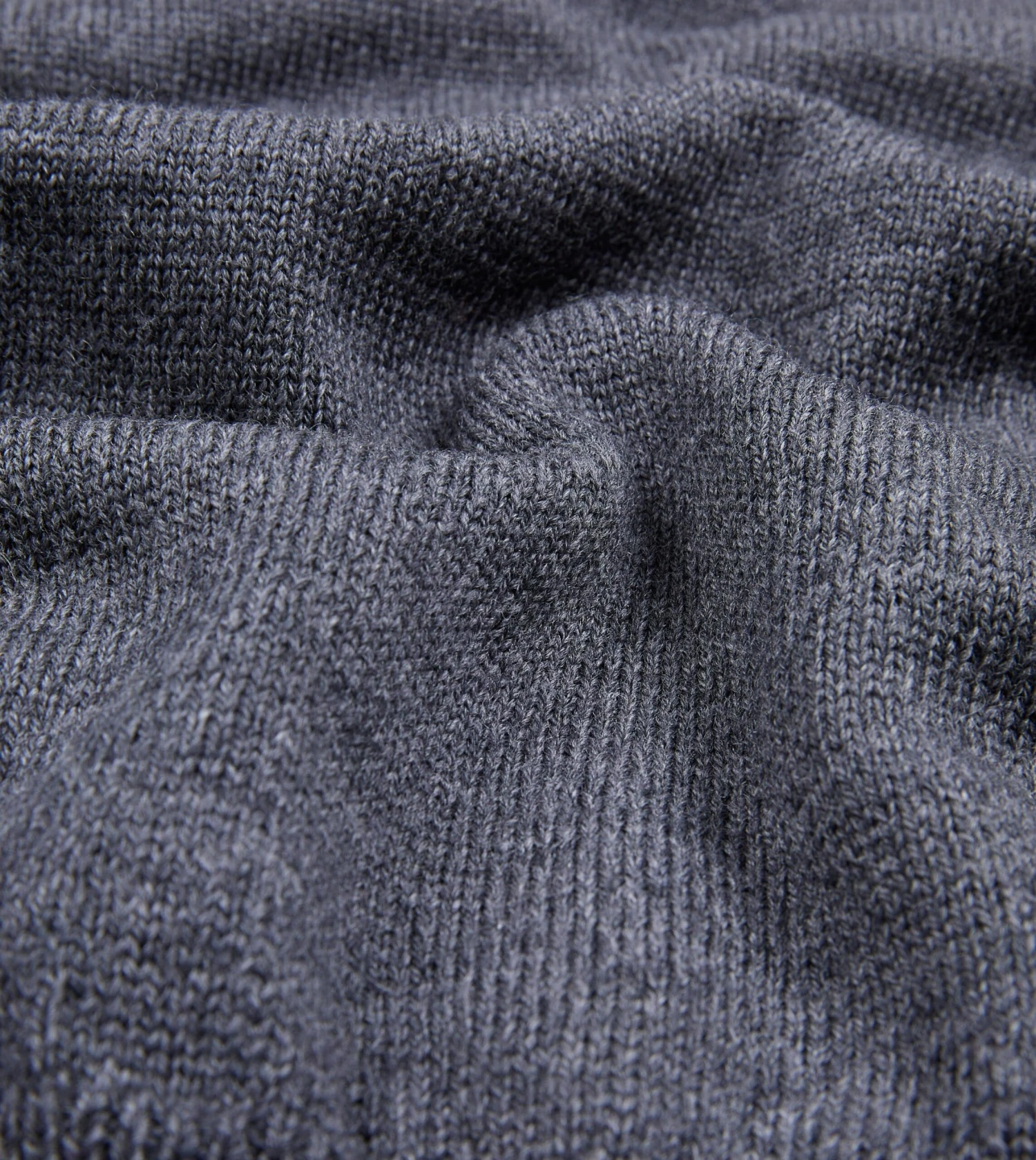 Grey Merino Wool V Neck Jumper 4 Grey Merino Wool V Neck Jumper - Image 2