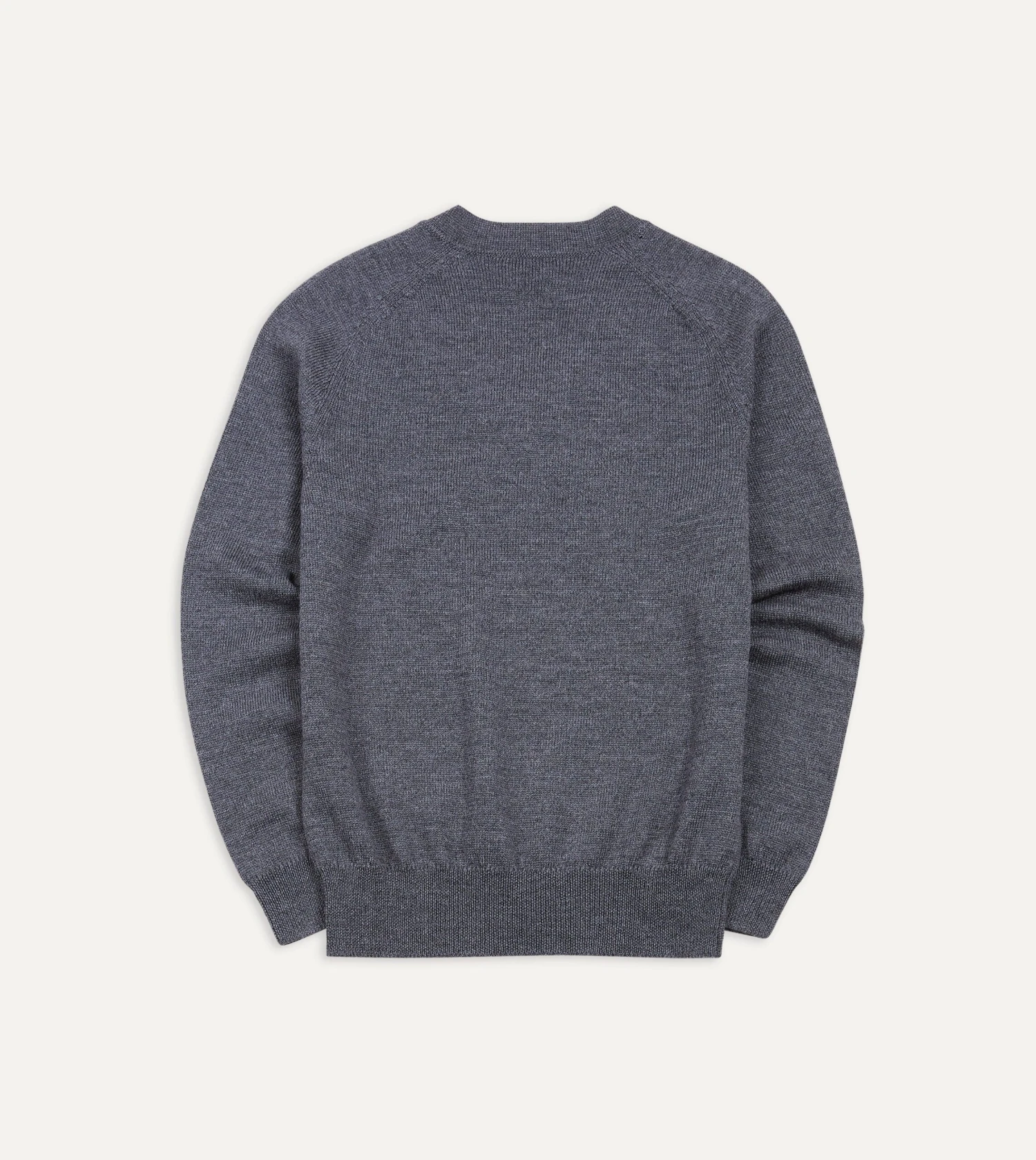 Grey Merino Wool V Neck Jumper 6 Grey Merino Wool V Neck Jumper - Image 4