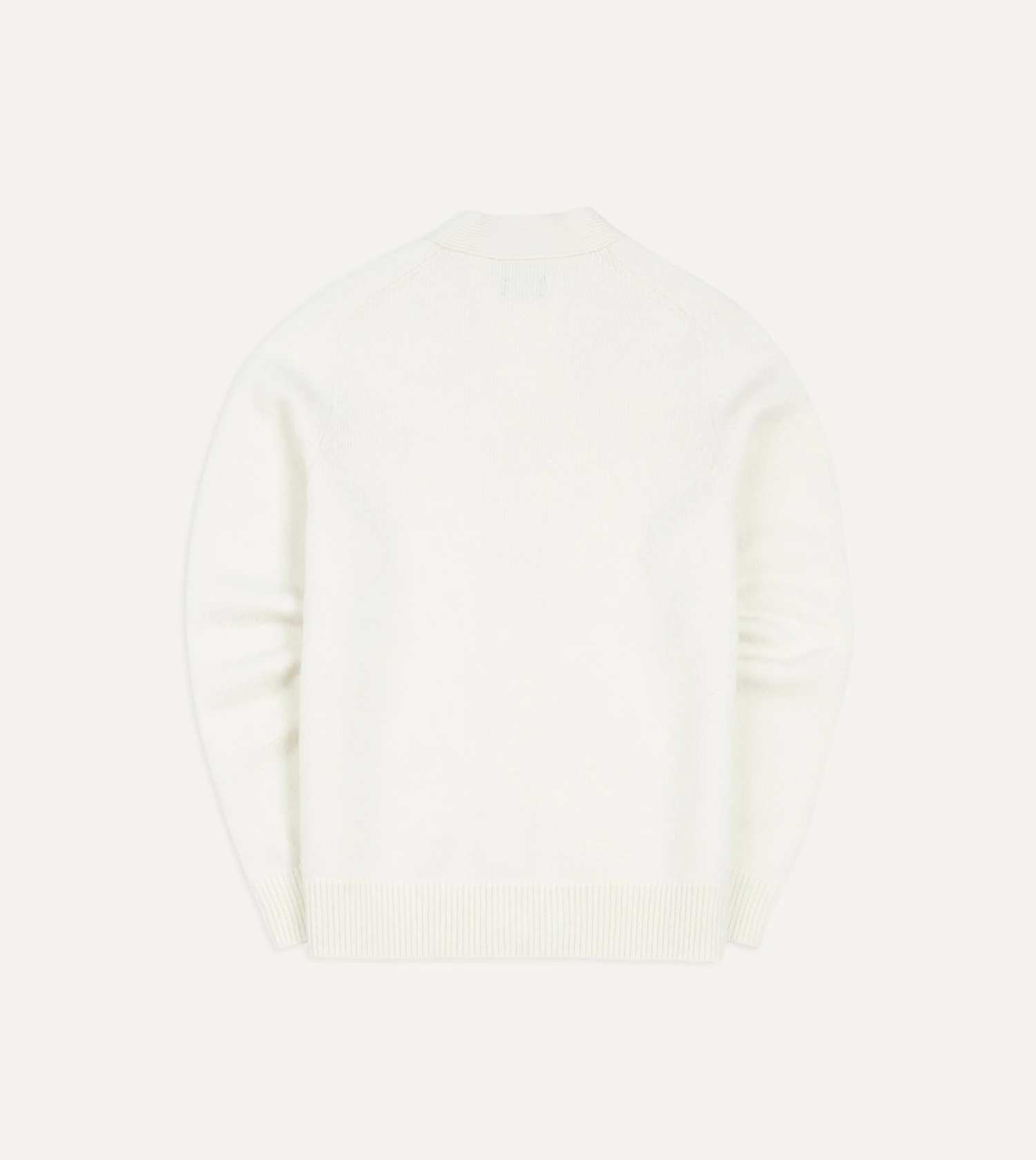 Ecru Lambswool 6 Button Cardigan 6 Ecru Lambswool 6 Button Cardigan - Image 4