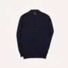 Navy Cotton Mock Neck Jumper