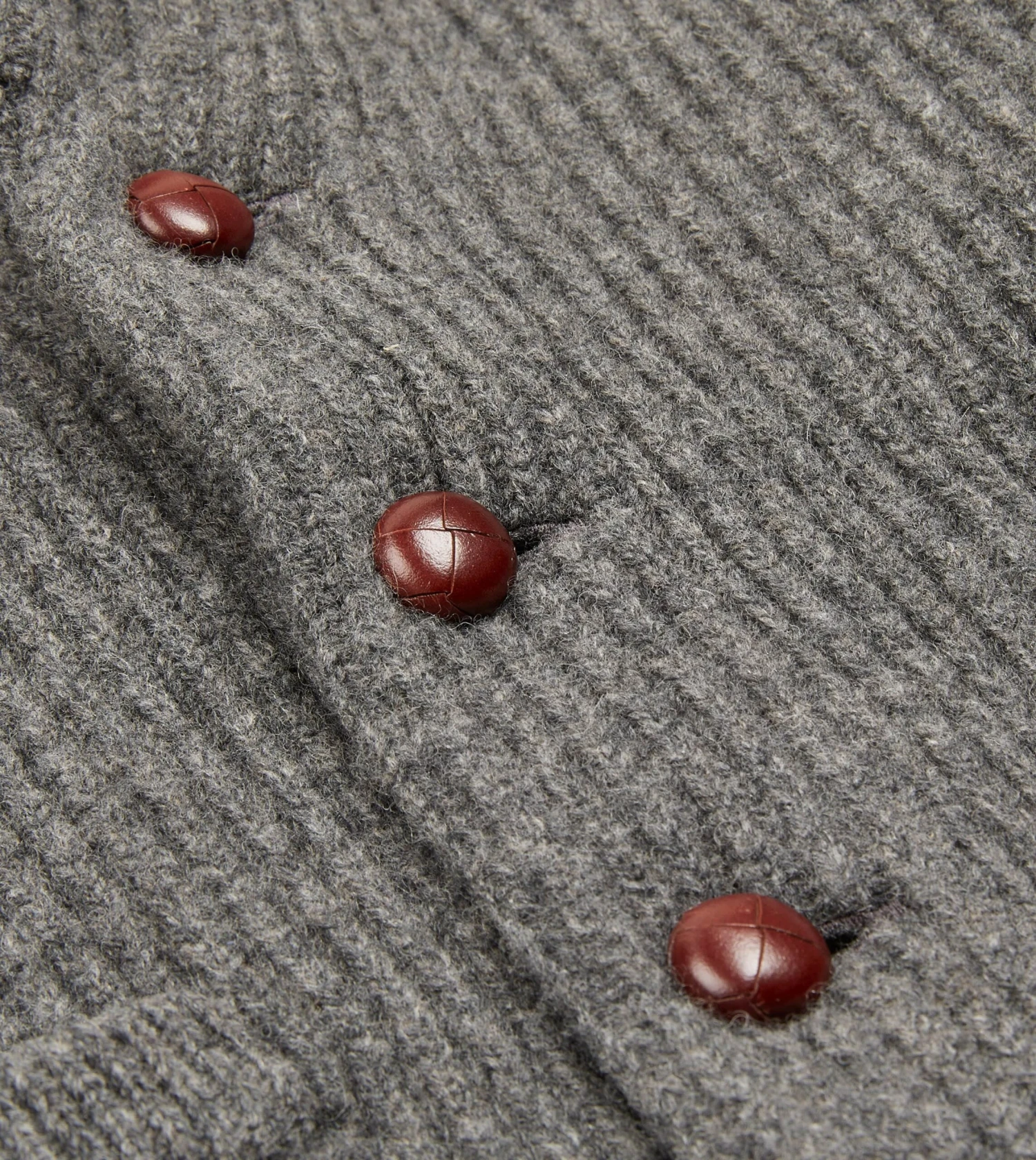 Grey Lambswool Shawl Collar Cardigan 6 Grey Lambswool Shawl Collar Cardigan - Image 4