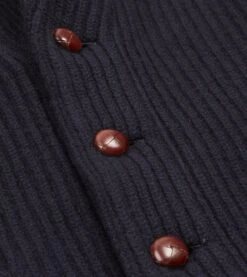 Navy Lambswool Shawl Collar Cardigan -Drakes Shop DR2A3E20818 05250 5