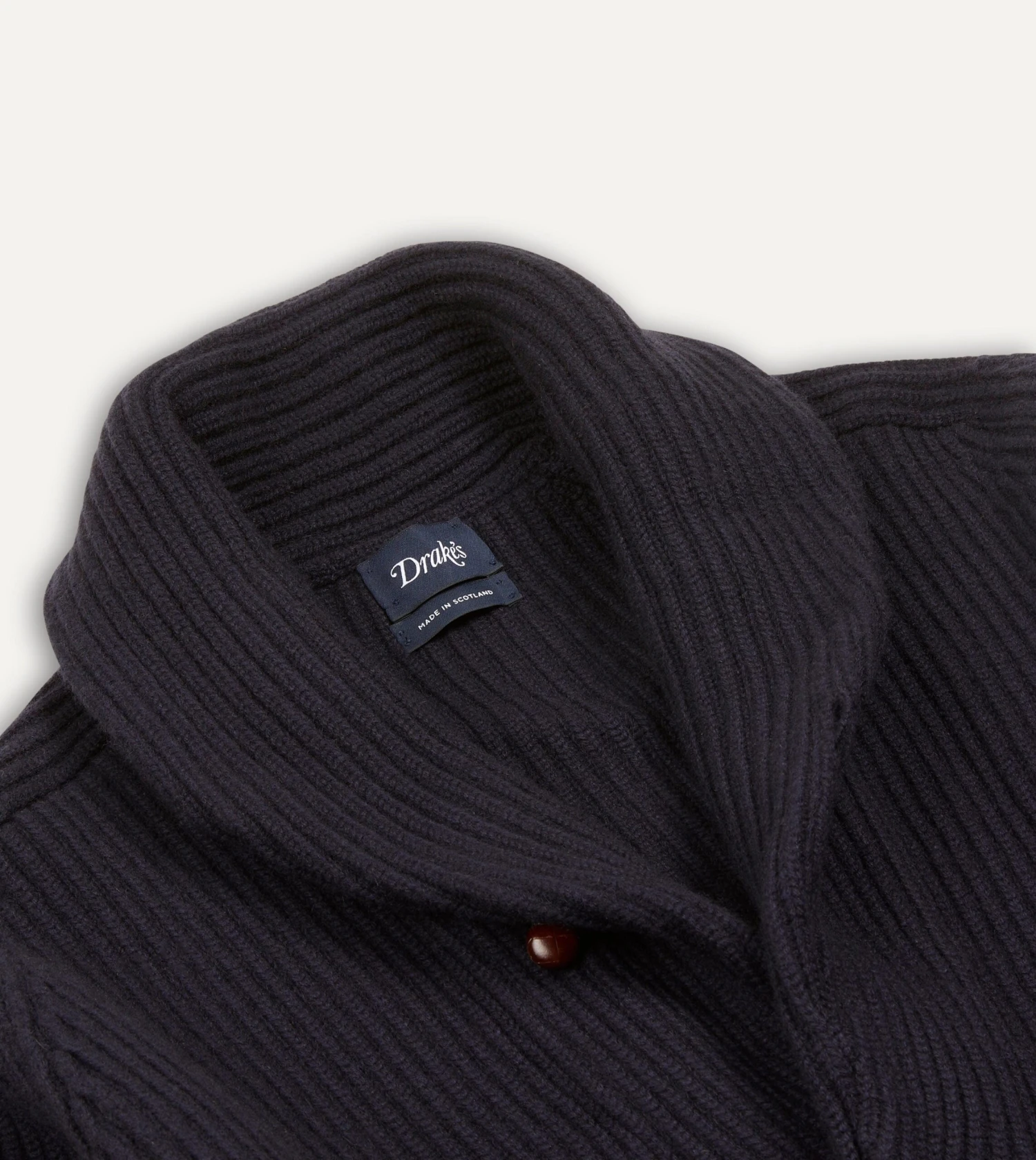 Navy Cashmere Shawl Collar Cardigan 5 Navy Cashmere Shawl Collar Cardigan - Image 3