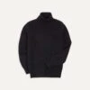 Navy Lambswool Submariner Roll Neck Jumper -Drakes Shop DR2A3F20817 05250 1