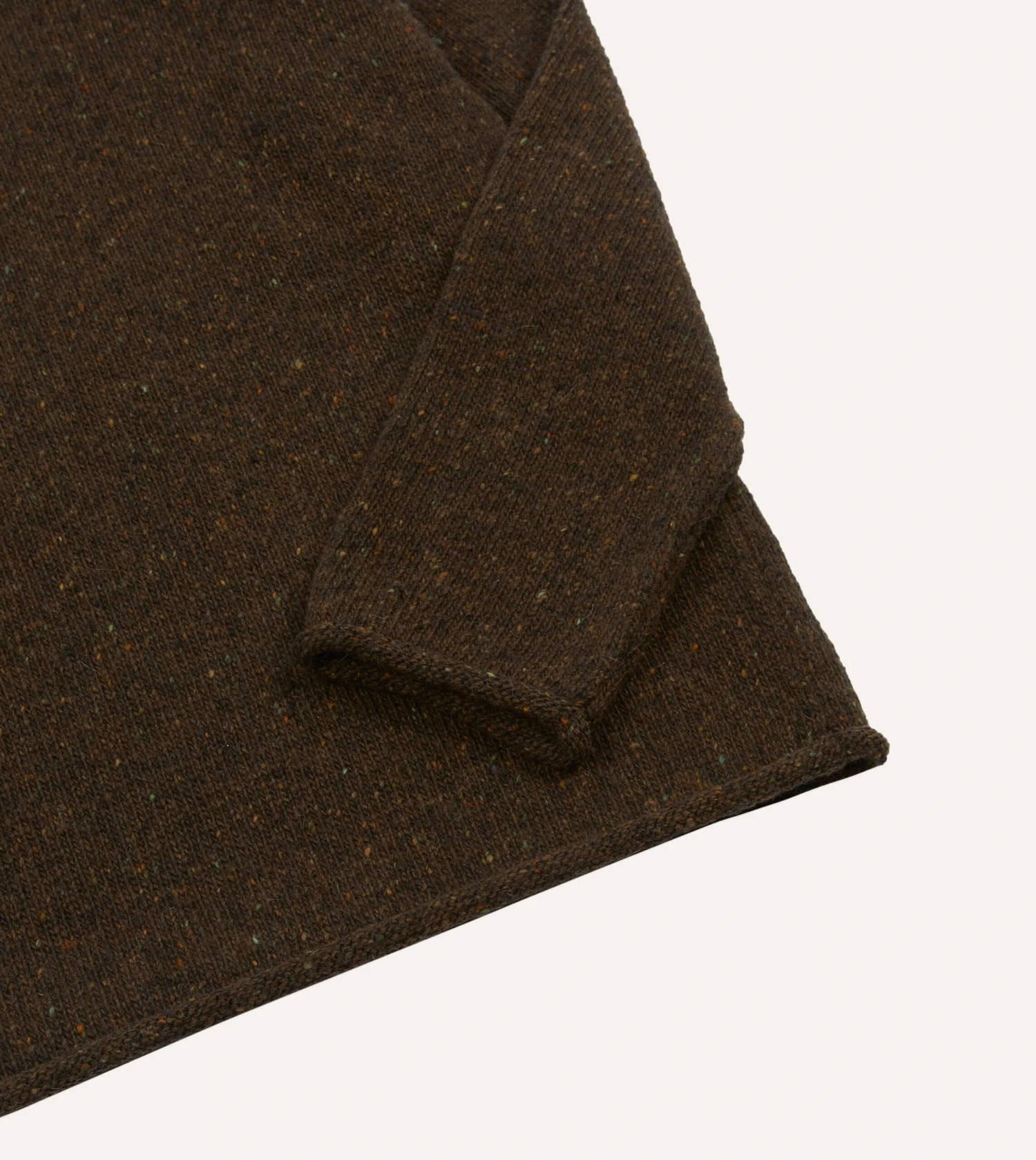 Brown Marl Mohair Wool Mock Neck Jumper 6 Brown Marl Mohair Wool Mock Neck Jumper - Image 4