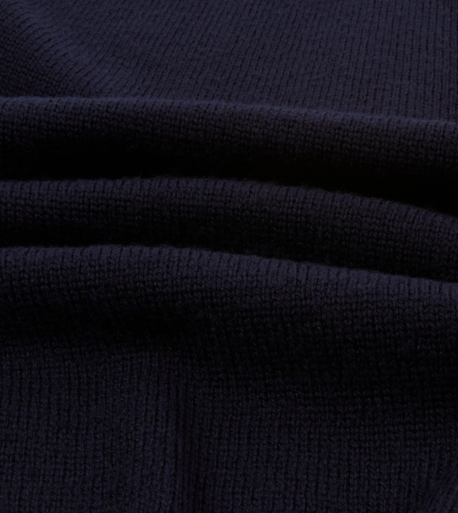 Navy Merino Wool Knitted Polo 4 Navy Merino Wool Knitted Polo - Image 2