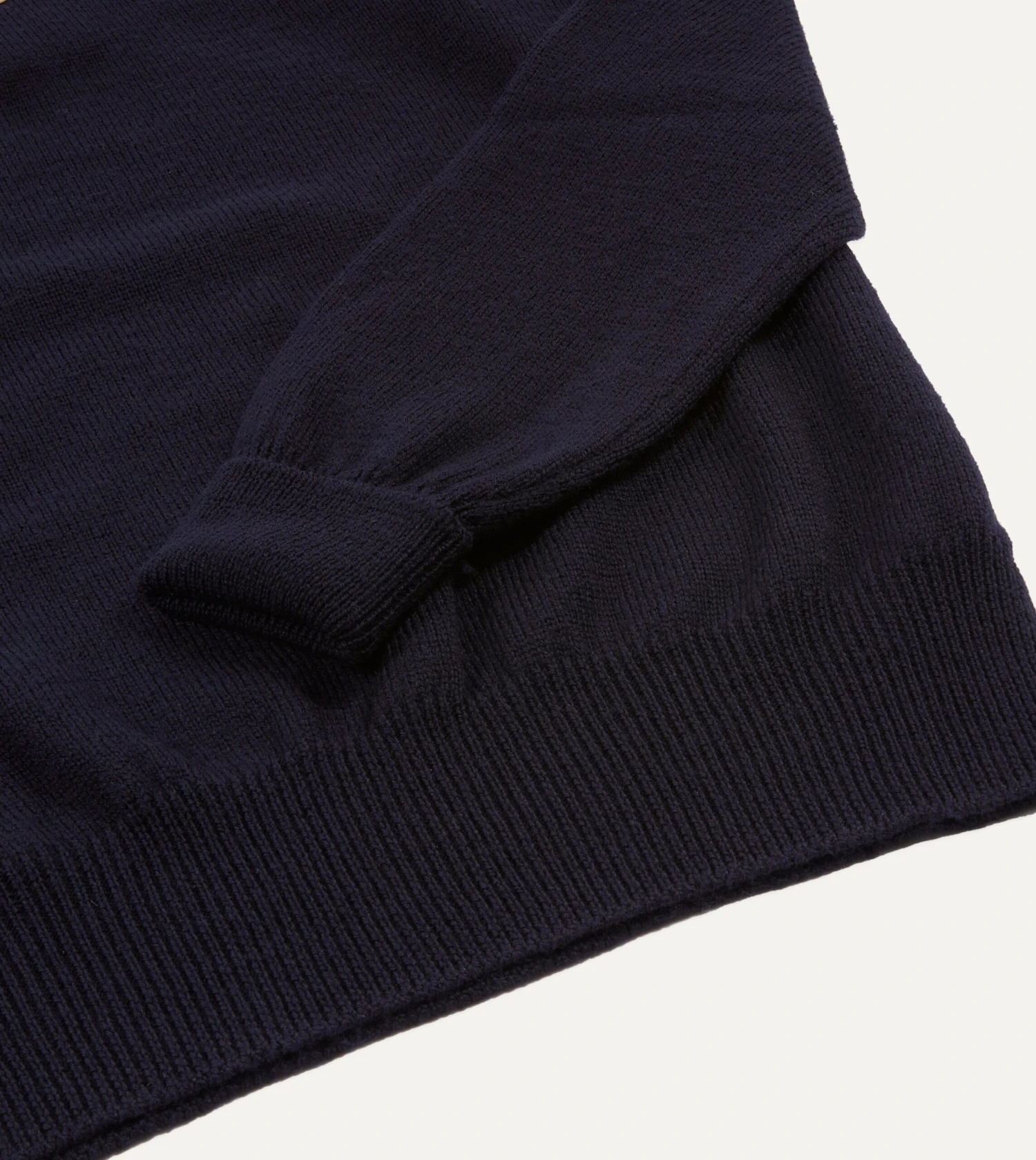 Navy Merino Wool Knitted Polo 7 Navy Merino Wool Knitted Polo - Image 5