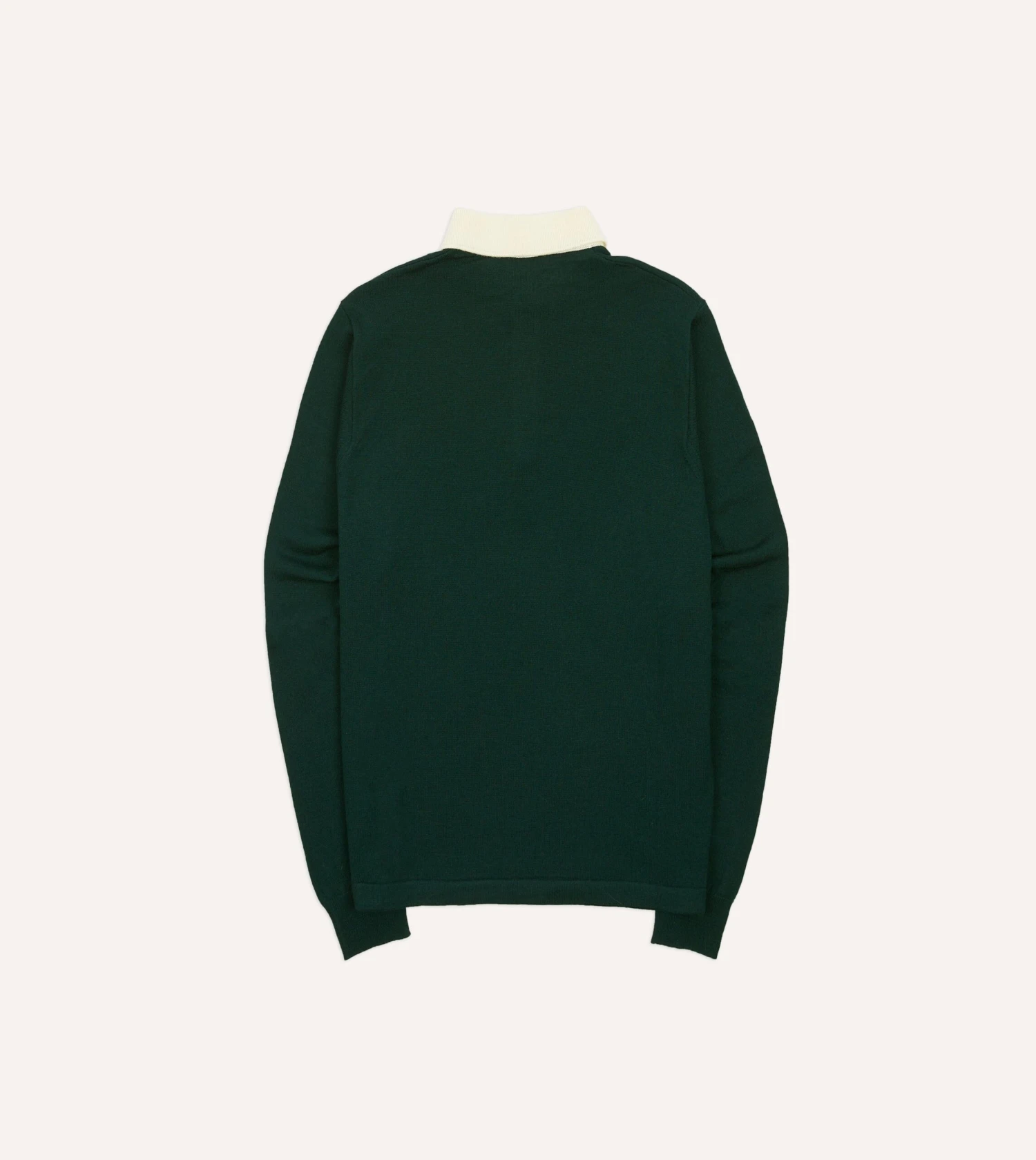 Green Merino Wool Knitted Rugby Shirt 7 Green Merino Wool Knitted Rugby Shirt - Image 5
