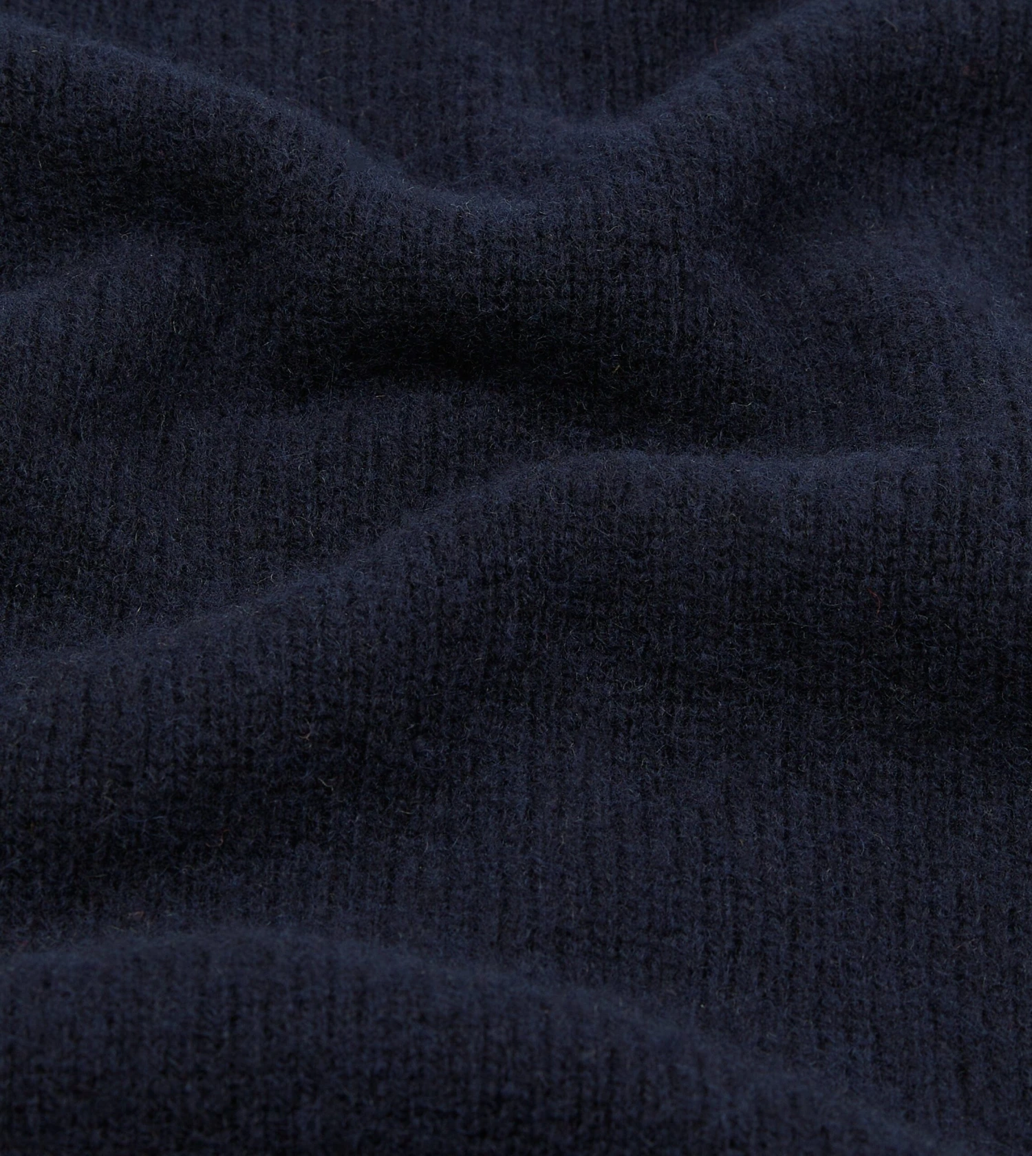 Navy Brushed Shetland Mock Neck Jumper 4 Navy Brushed Shetland Mock Neck Jumper - Image 2