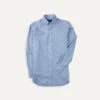 Light Blue Brushed Cotton Button-Down Shirt -Drakes Shop DR2A4A21792 01200 1