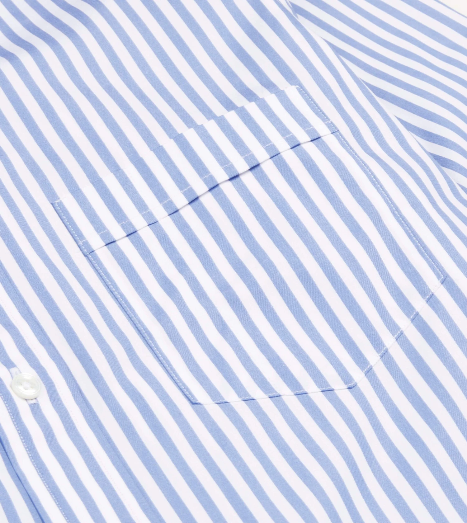 Blue Bengal Stripe Cotton Poplin Button-Down Shirt 7 Blue Bengal Stripe Cotton Poplin Button-Down Shirt - Image 5