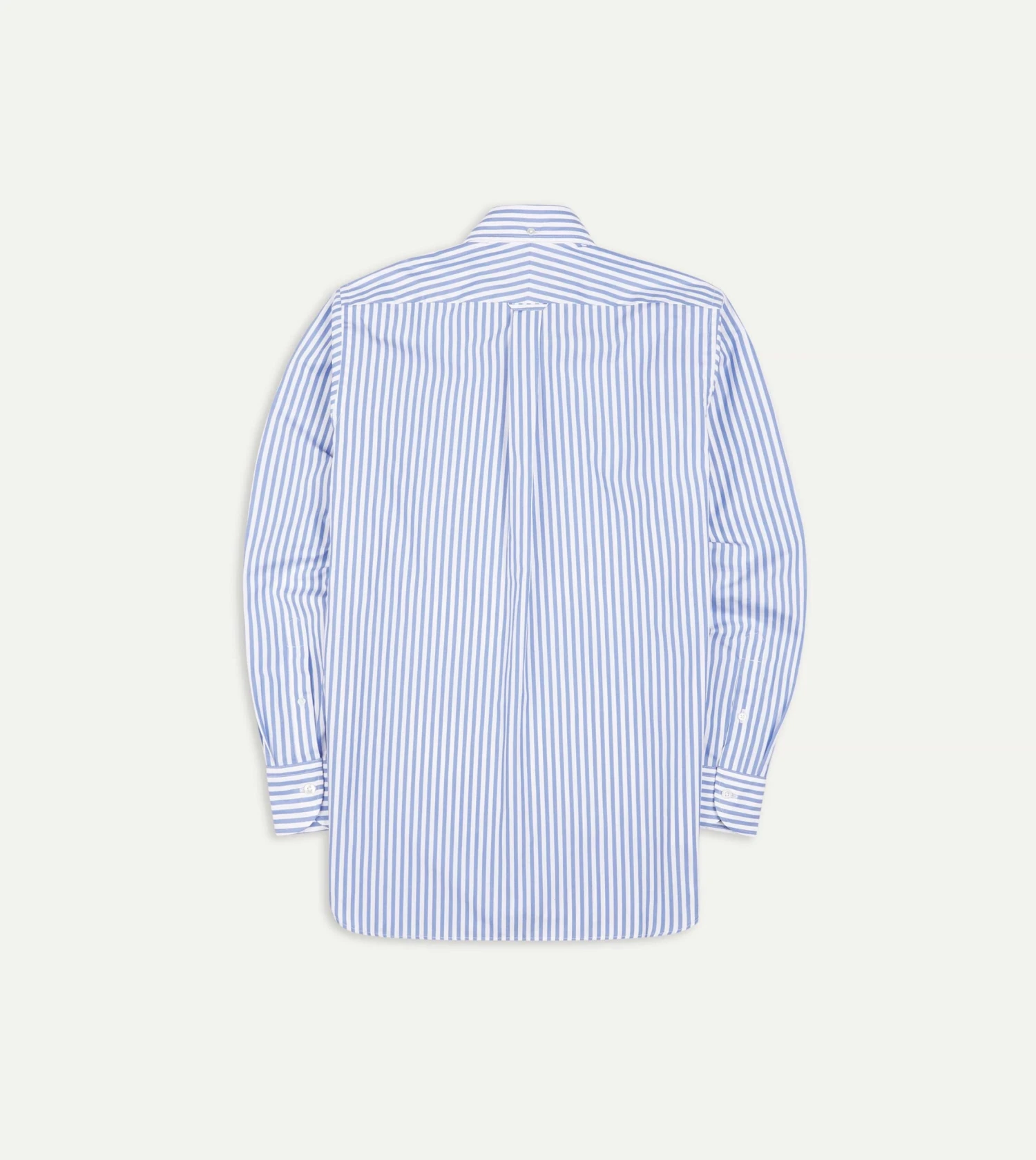 Blue Bengal Stripe Cotton Poplin Button-Down Shirt 5 Blue Bengal Stripe Cotton Poplin Button-Down Shirt - Image 3