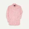Red Bengal Stripe Cotton Poplin Button-Down Shirt -Drakes Shop DR2A4A21796 03702 1