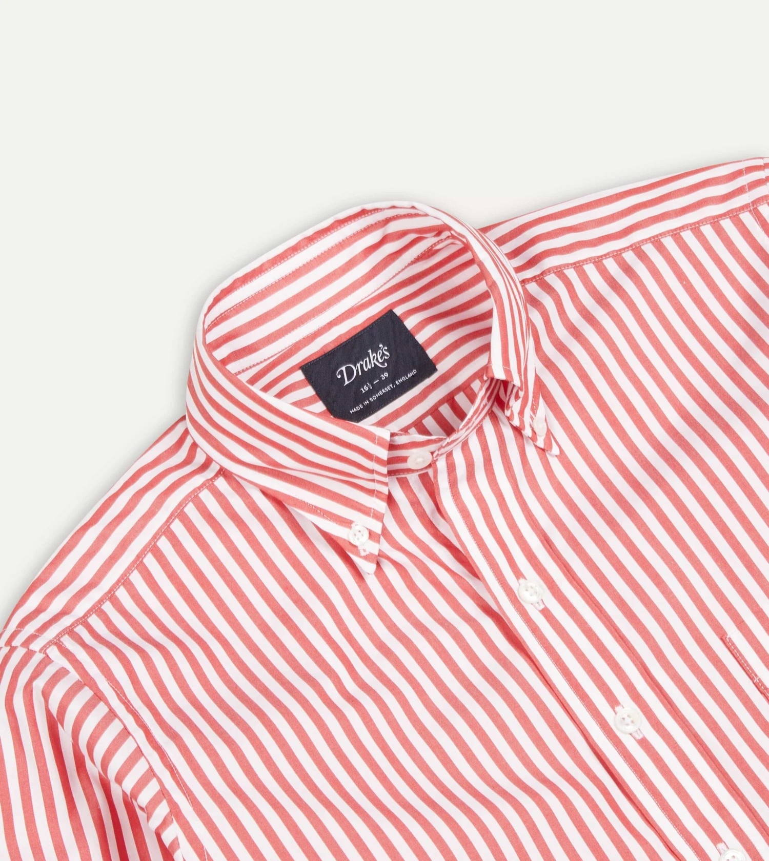 Red Bengal Stripe Cotton Poplin Button-Down Shirt 6 Red Bengal Stripe Cotton Poplin Button-Down Shirt - Image 4