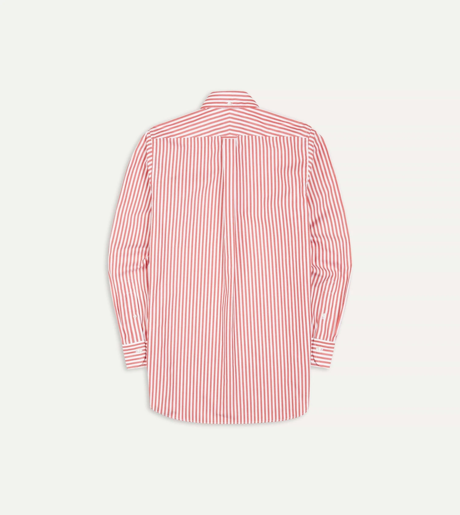 Red Bengal Stripe Cotton Poplin Button-Down Shirt 5 Red Bengal Stripe Cotton Poplin Button-Down Shirt - Image 3