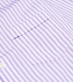 Lilac Bengal Stripe Cotton Poplin Button-Down Shirt 12 Lilac Bengal Stripe Cotton Poplin Button-Down Shirt -Drakes Shop DR2A4A21796 06902 4