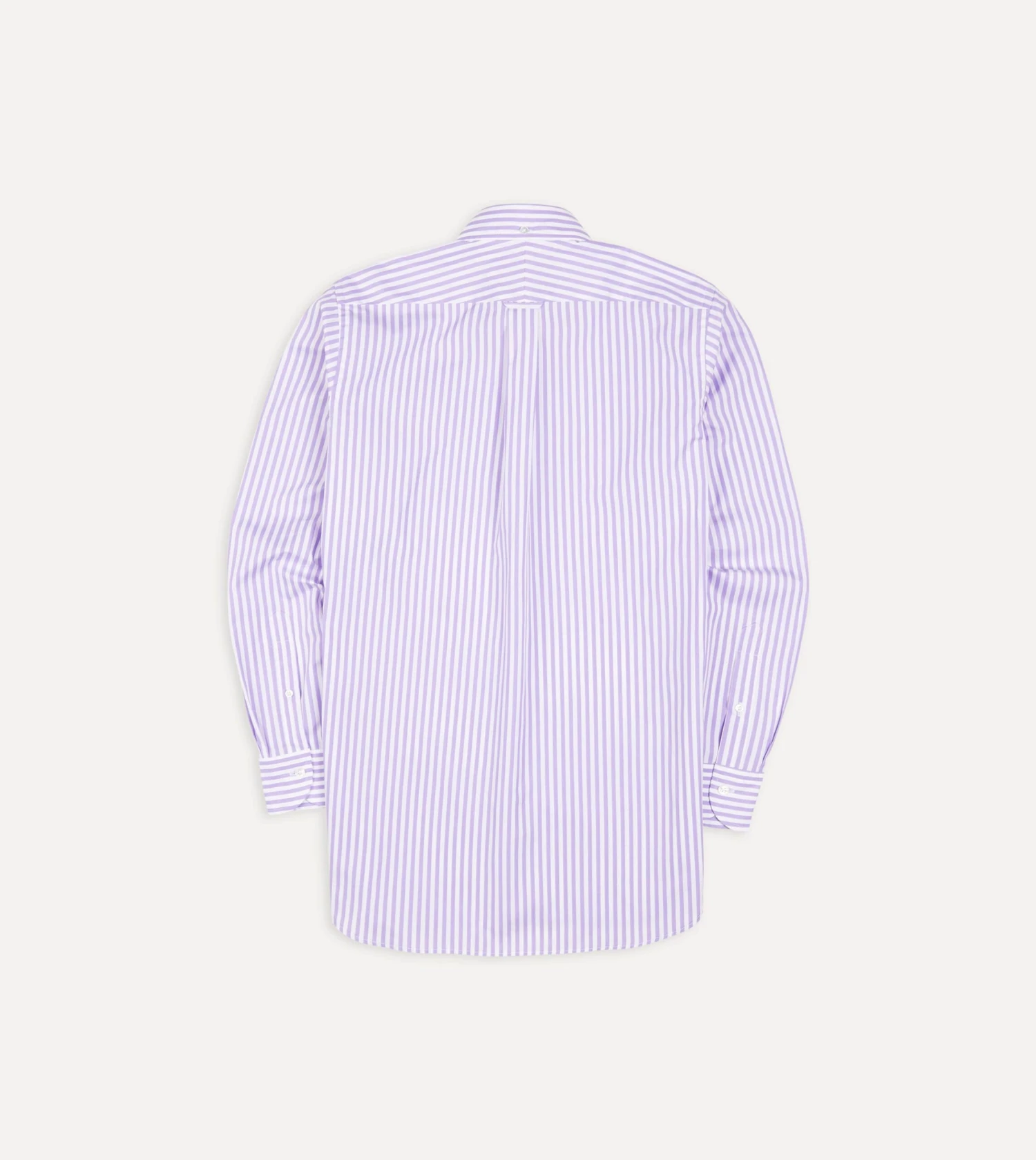 Lilac Bengal Stripe Cotton Poplin Button-Down Shirt 5 Lilac Bengal Stripe Cotton Poplin Button-Down Shirt - Image 3