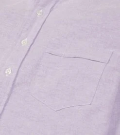 Lilac Cotton Oxford Cloth Button-Down Shirt -Drakes Shop DR2A4A21843 07900 4