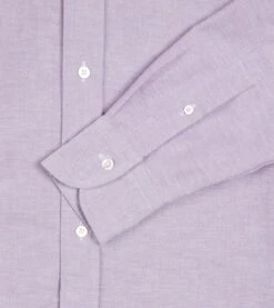 Lilac Cotton Oxford Cloth Button-Down Shirt -Drakes Shop DR2A4A21843 07900 5