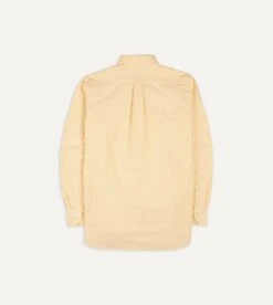 Yellow Cotton Oxford Cloth Button-Down Shirt -Drakes Shop DR2A4A21843 15500 6