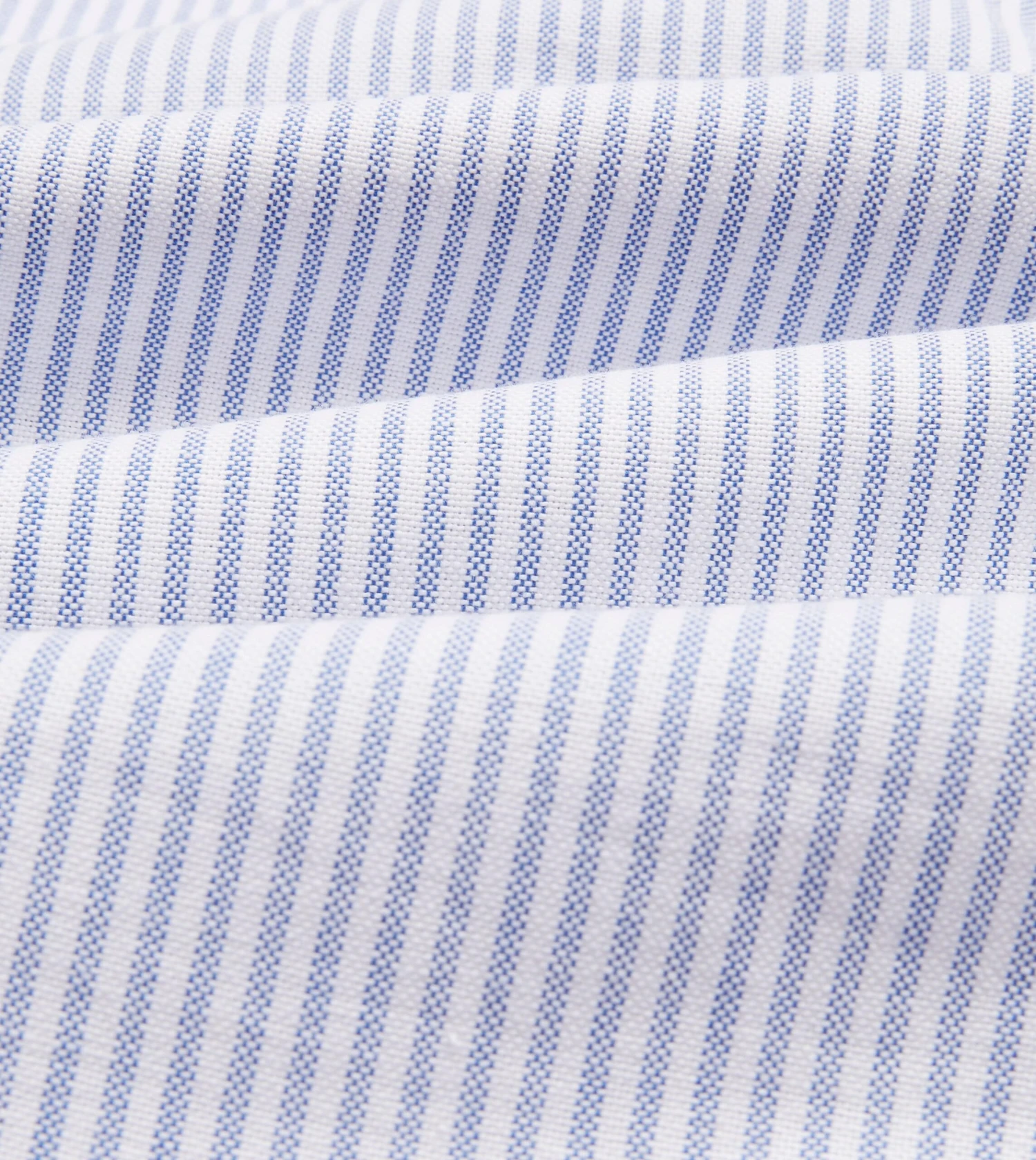 Blue Ticking Stripe Cotton Oxford Cloth Button-Down Shirt 4 Blue Ticking Stripe Cotton Oxford Cloth Button-Down Shirt - Image 2