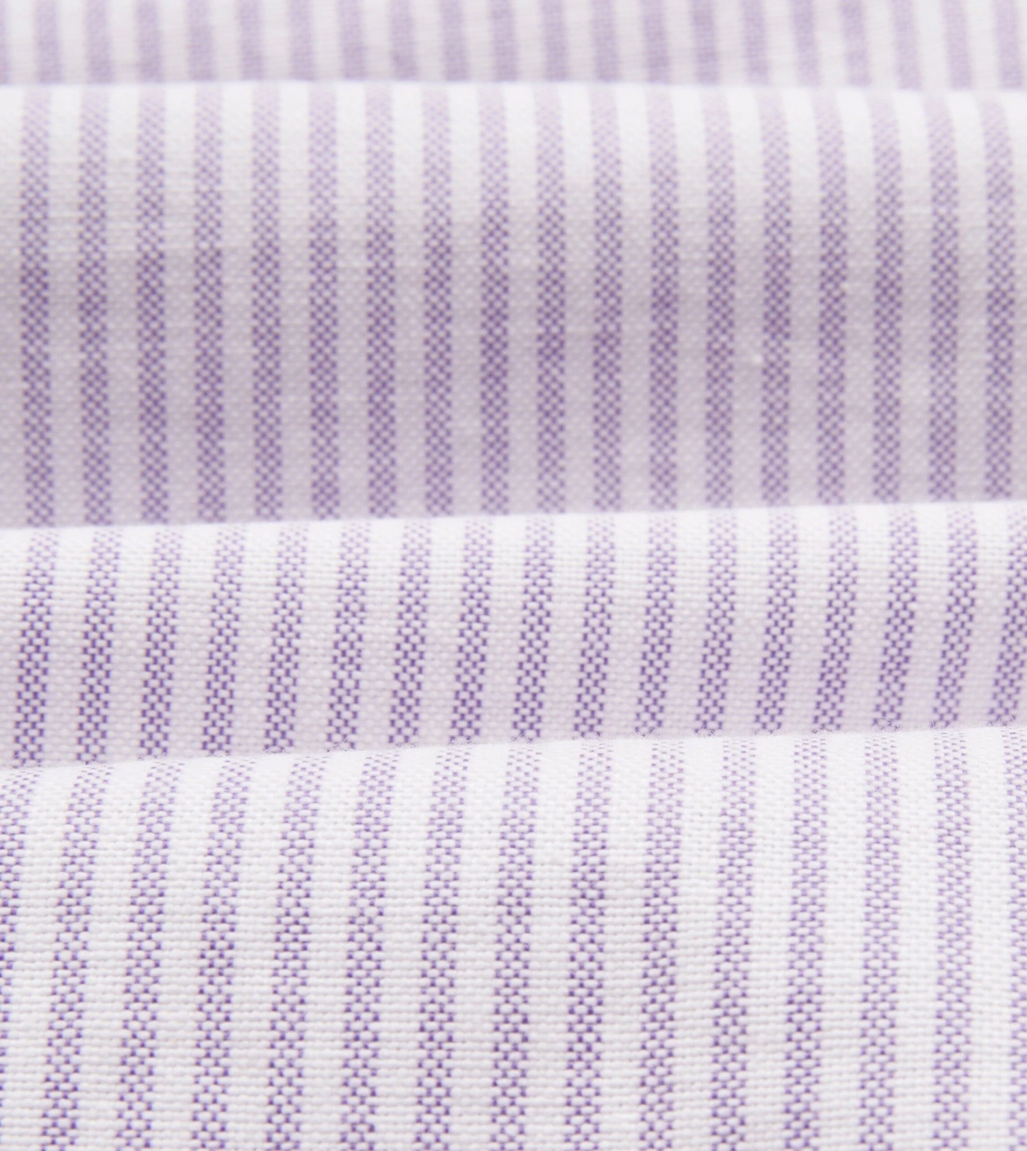 Lilac Ticking Stripe Cotton Oxford Cloth Button-Down Shirt 4 Lilac Ticking Stripe Cotton Oxford Cloth Button-Down Shirt - Image 2