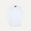 White Cotton Pocket Poplin Button-Down Shirt 1 White Cotton Pocket Poplin Button-Down Shirt -Drakes Shop DR2A4A21849 01000 1