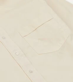 Ecru Pinpoint Oxford Cotton Cloth Button-Down Shirt 12 Ecru Pinpoint Oxford Cotton Cloth Button-Down Shirt -Drakes Shop DR2A4A22446 02050 4