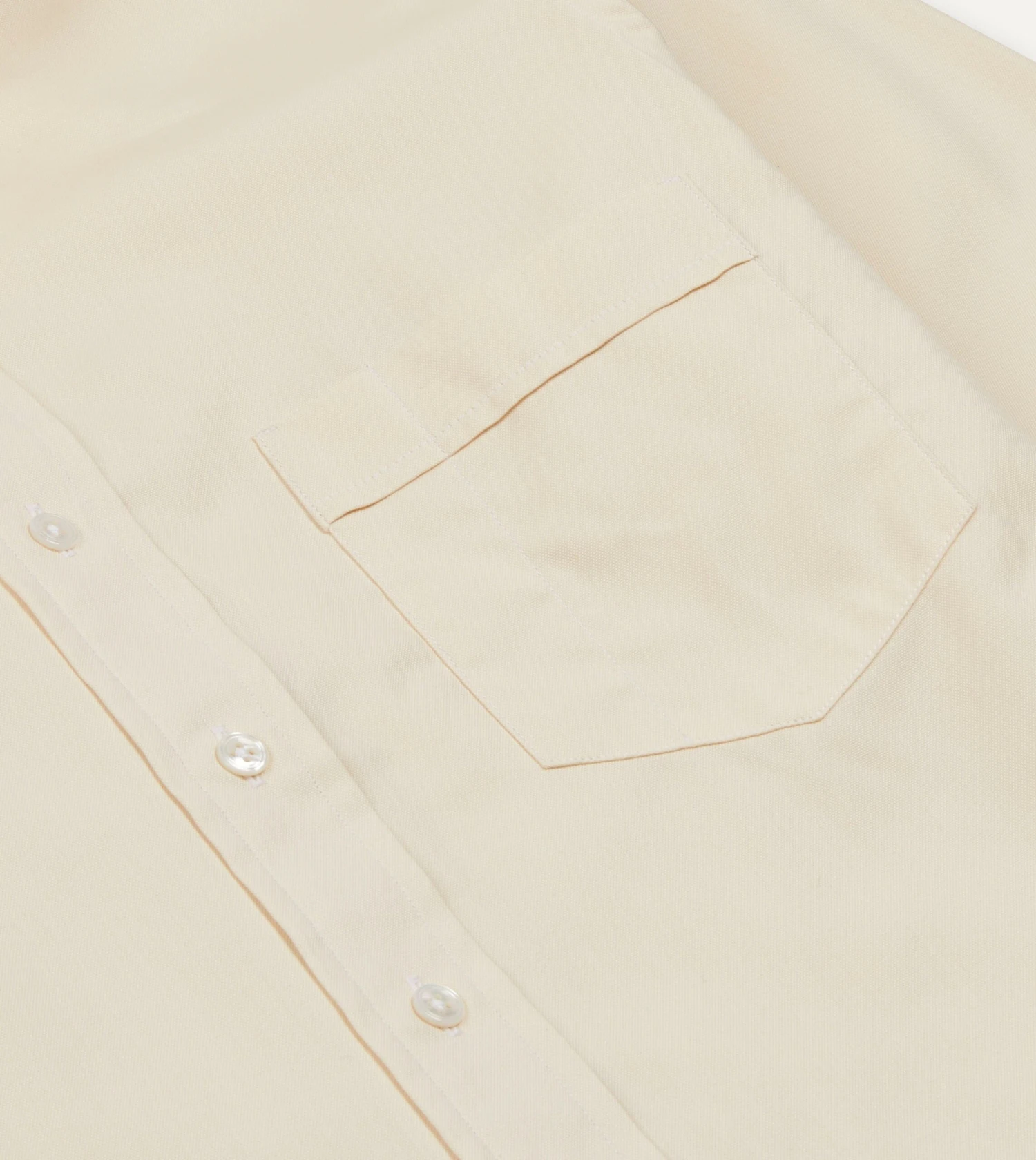 Ecru Pinpoint Oxford Cotton Cloth Button-Down Shirt 7 Ecru Pinpoint Oxford Cotton Cloth Button-Down Shirt - Image 5