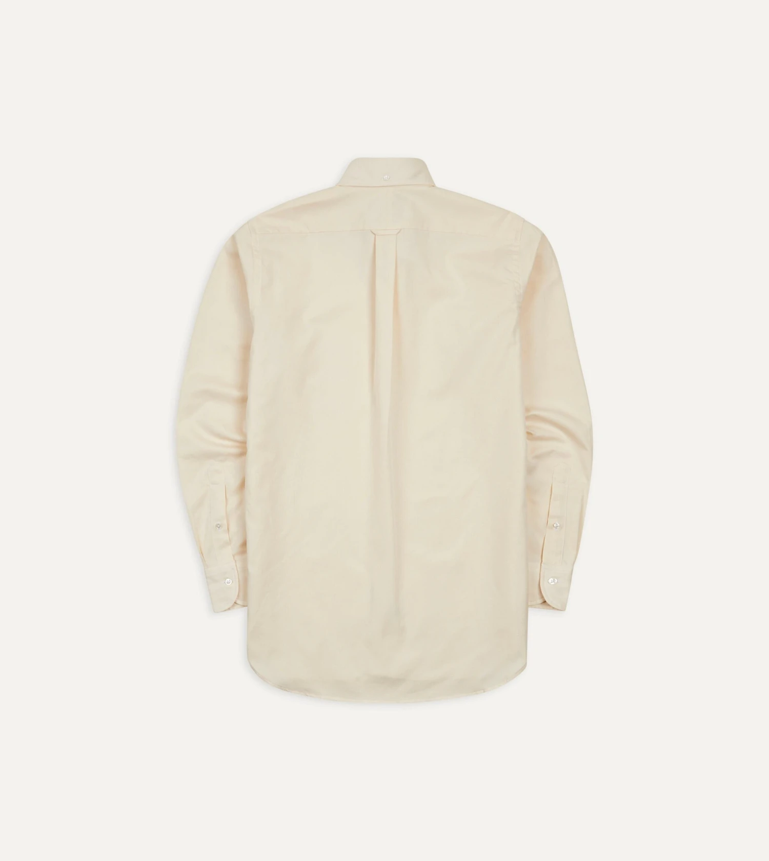 Ecru Pinpoint Oxford Cotton Cloth Button-Down Shirt 5 Ecru Pinpoint Oxford Cotton Cloth Button-Down Shirt - Image 3