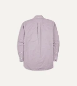 Lilac Pinpoint Oxford Cotton Cloth Button-Down Shirt -Drakes Shop DR2A4A22446 07900 6