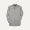 Grey Pinpoint Oxford Cotton Cloth Button-Down Shirt -Drakes Shop DR2A4A22446 10100 1