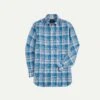 Blue Check Cotton Linen Button-Down Shirt 2 Blue Check Cotton Linen Button-Down Shirt -Drakes Shop DR2A4A23072 01203 1
