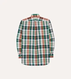 Blue And Red Madras Check Cotton Button-Down Shirt 13 Blue And Red Madras Check Cotton Button-Down Shirt -Drakes Shop DR2A4A23701 02203 6