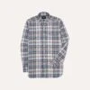 Navy And Yellow Madras Check Cotton Button-Down Shirt -Drakes Shop DR2A4A24029 01253 1