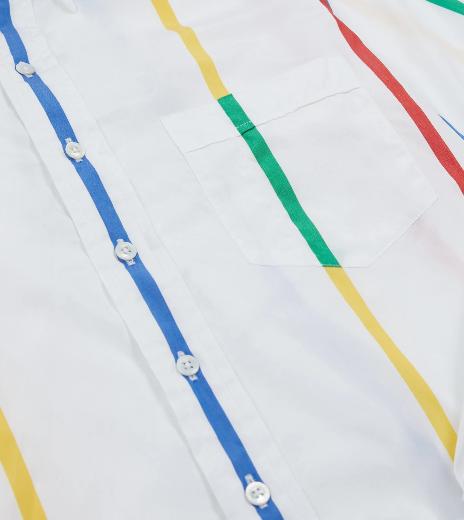 Primary Stripe Poplin Button-Down Fun Shirt 6 Primary Stripe Poplin Button-Down Fun Shirt - Image 4