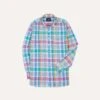 Green Madras Check Cotton Button-Down Shirt -Drakes Shop DR2A4A24050 01403 1